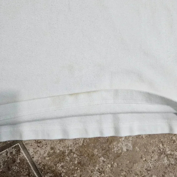 VTG Tommy Hilfiger Mens L Polo Shirt Red Stripe White 90s Preppy Sporty Tee - Picture 7 of 8